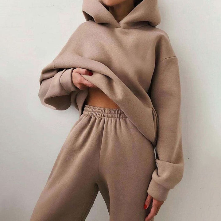 Aubrey | Women's Casual Loose-Fit Hoodie Jogger Two-Piece Set