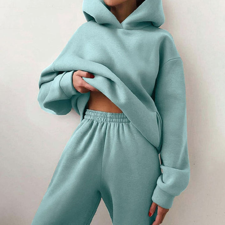 Aubrey | Women's Casual Loose-Fit Hoodie Jogger Two-Piece Set