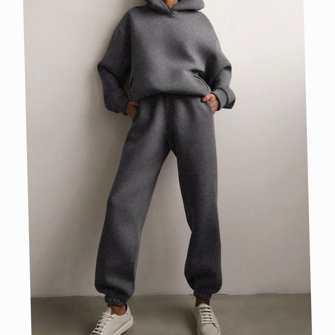 Aubrey | Women's Casual Loose-Fit Hoodie Jogger Two-Piece Set