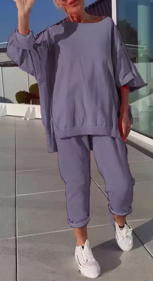 Women's Loungewear | Oversized Top Tapered Pants