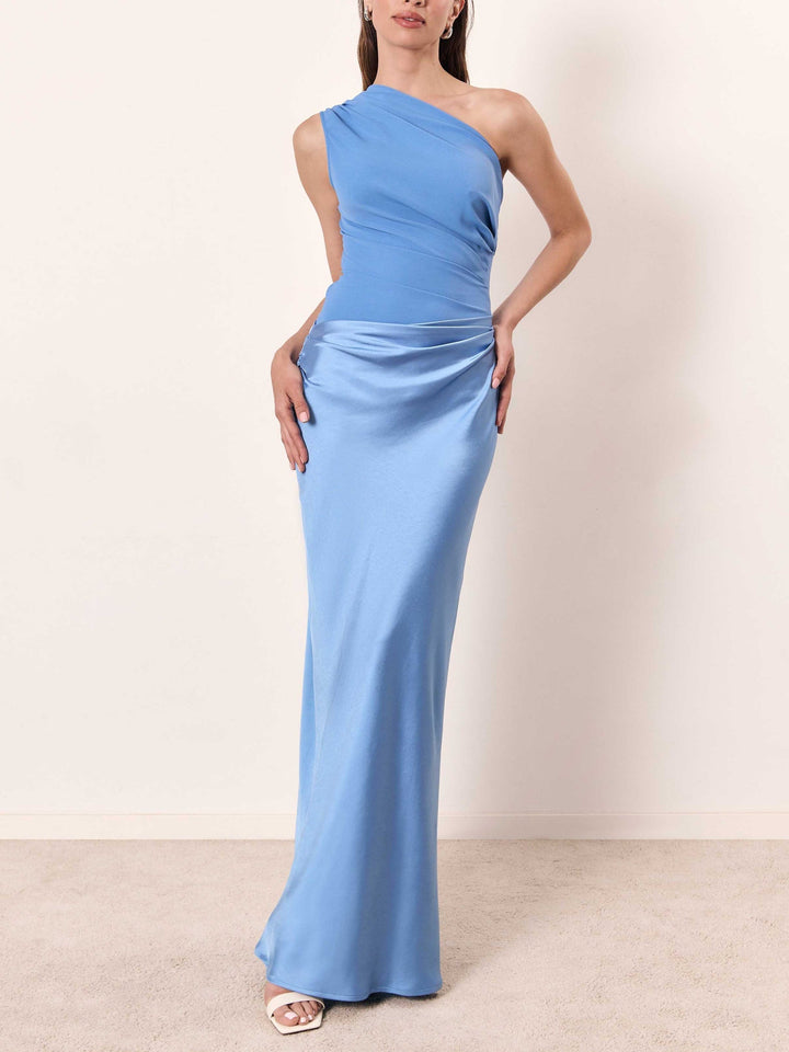 Women's Dress | One Shoulder Maxi Floor Length
