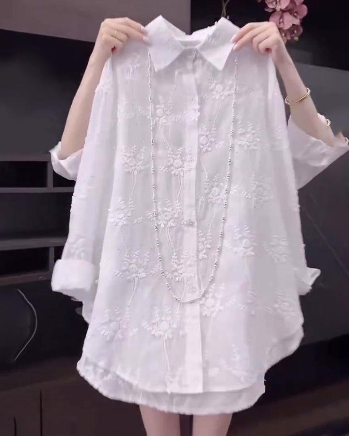 Women's Blouse | Floral Embroidered