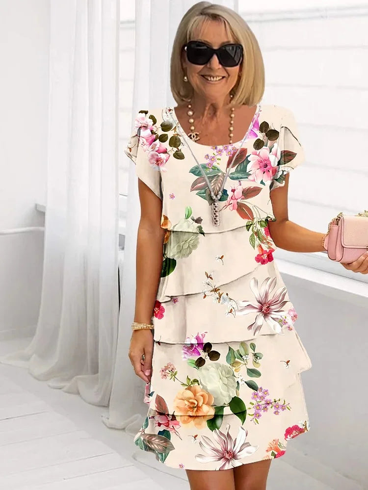 Women's Dress | Floral Tiered Mini