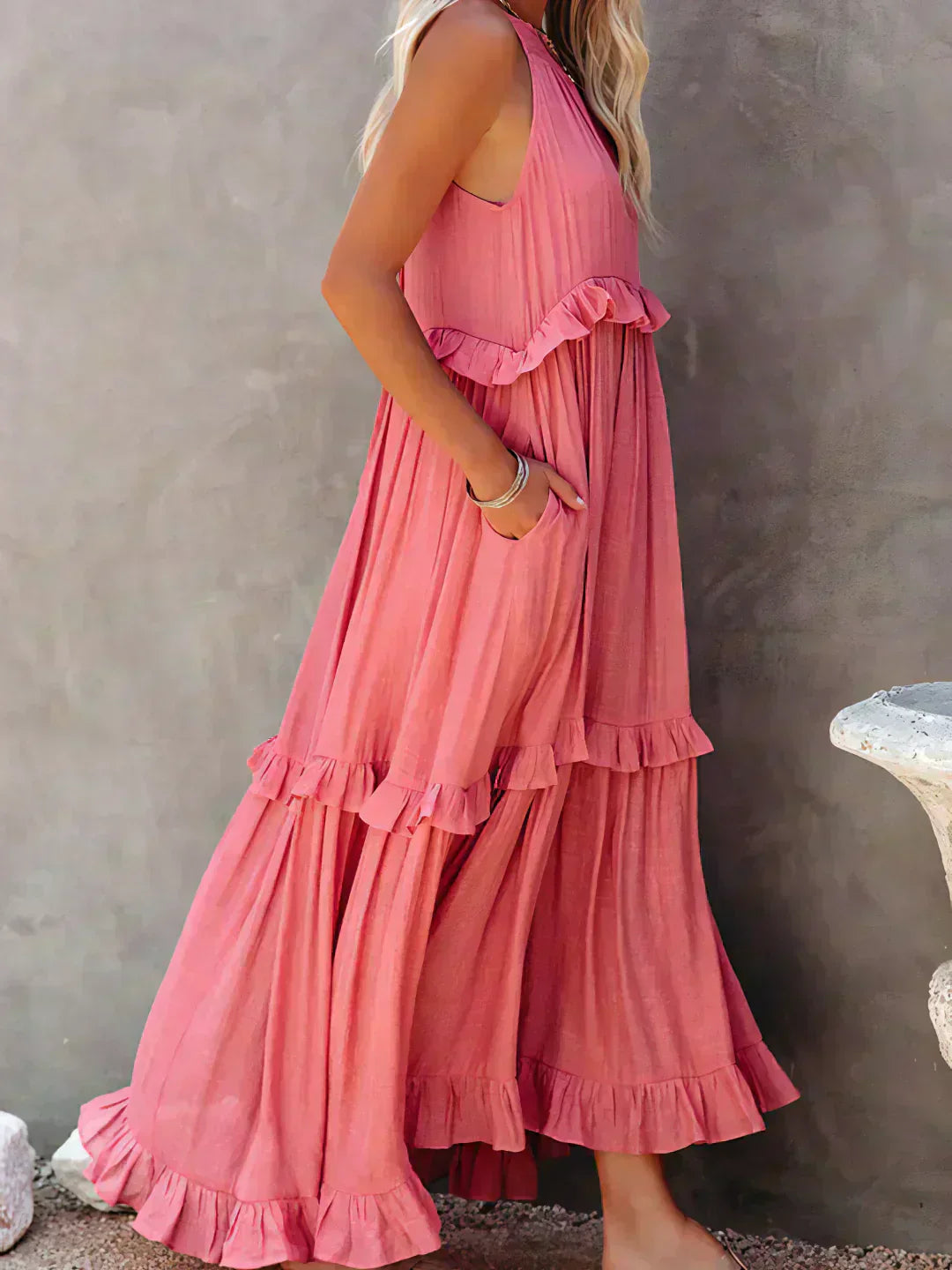 Women's Dress | Layered Tier Design Maxi