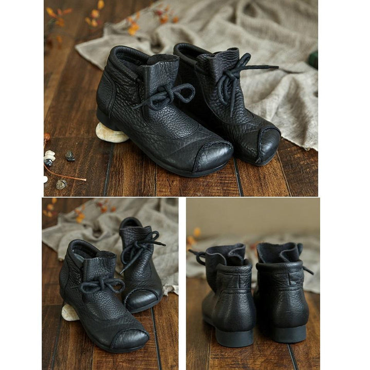 Boots For Women | Lace-Up Closed Toe Ankle Boots
