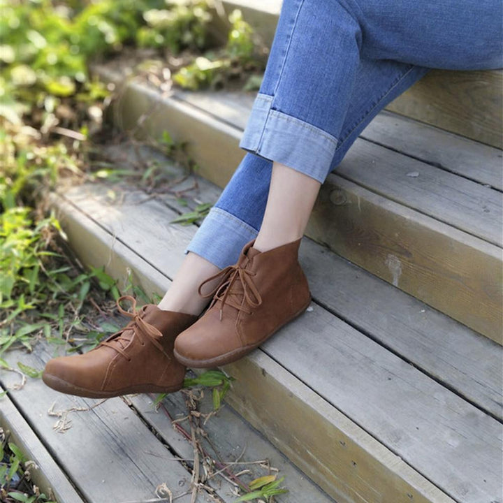 Boots For Women | Lace-Up Ankle Closed Toe