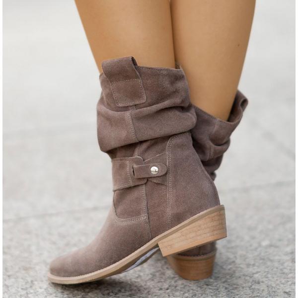 Boots For Women | Slouch Side Zipper Design