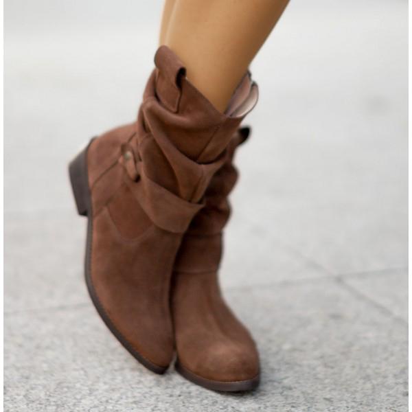 Boots For Women | Slouch Side Zipper Design