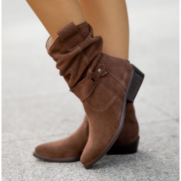 Boots For Women | Slouch Side Zipper Design