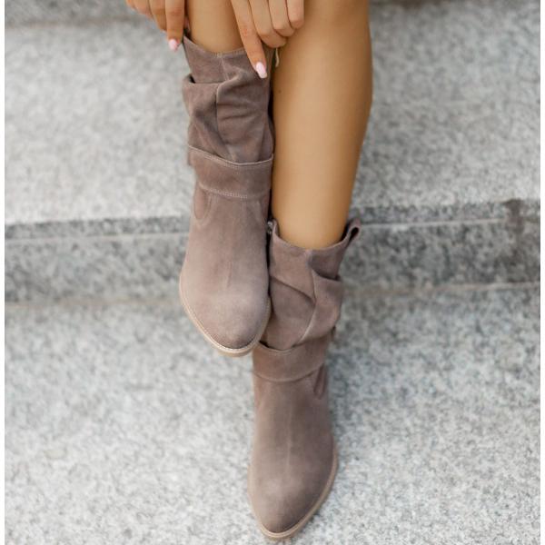 Boots For Women | Slouch Side Zipper Design
