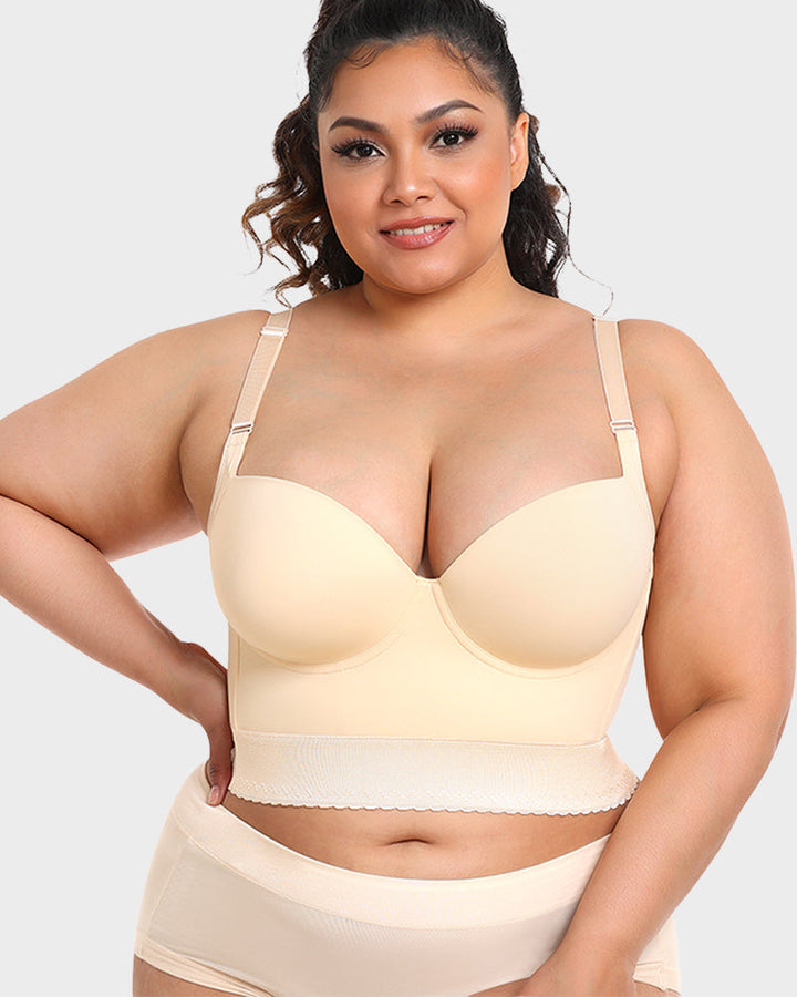 Push Up Bra for Women | Longline Padded Support Bra