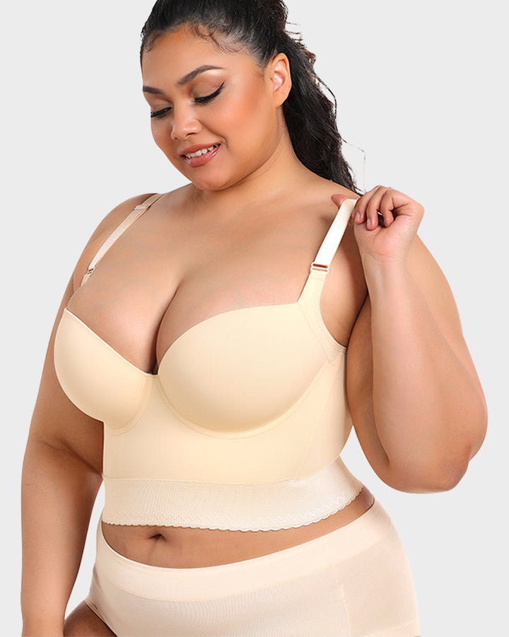 Push Up Bra for Women | Longline Padded Support Bra