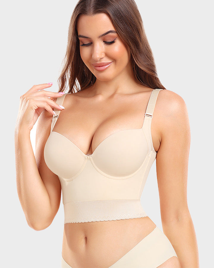 Push Up Bra for Women | Longline Padded Support Bra