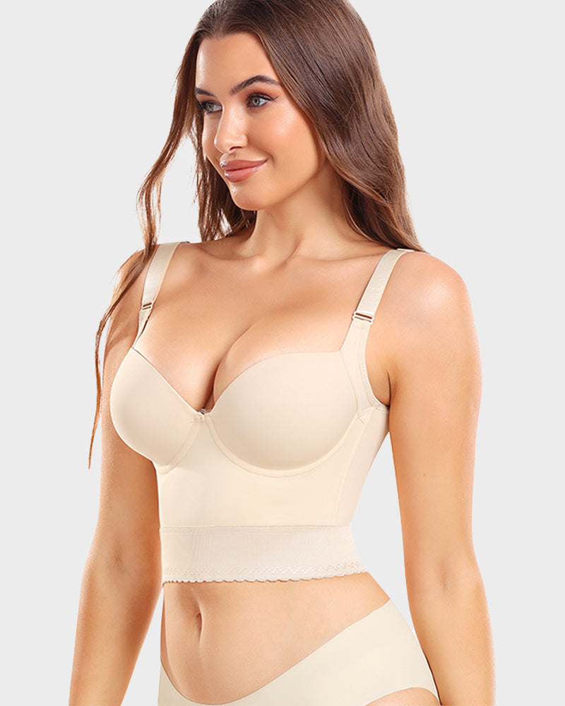 Push Up Bra for Women | Longline Padded Support Bra