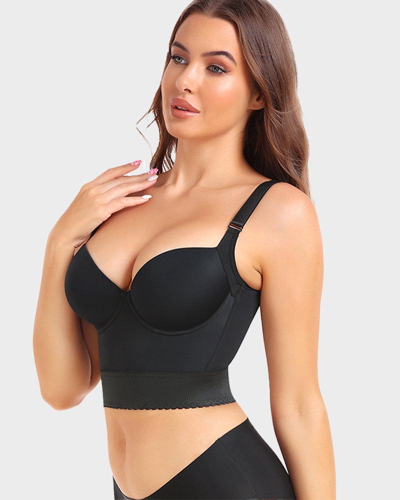 Push Up Bra for Women | Longline Padded Support Bra