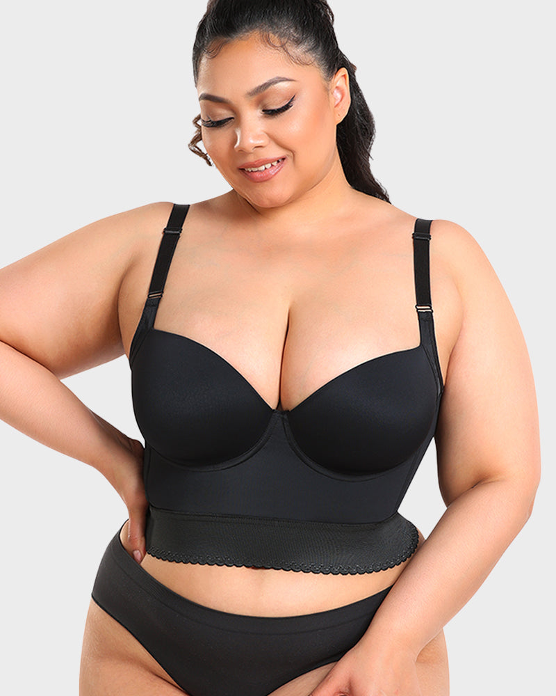 Push Up Bra for Women | Longline Padded Support Bra