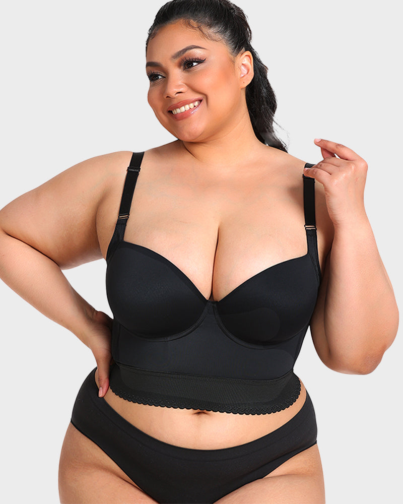 Push Up Bra for Women | Longline Padded Support Bra