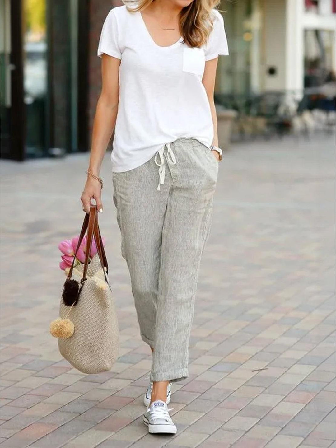 Women's Pants | Drawstring Slim Fit