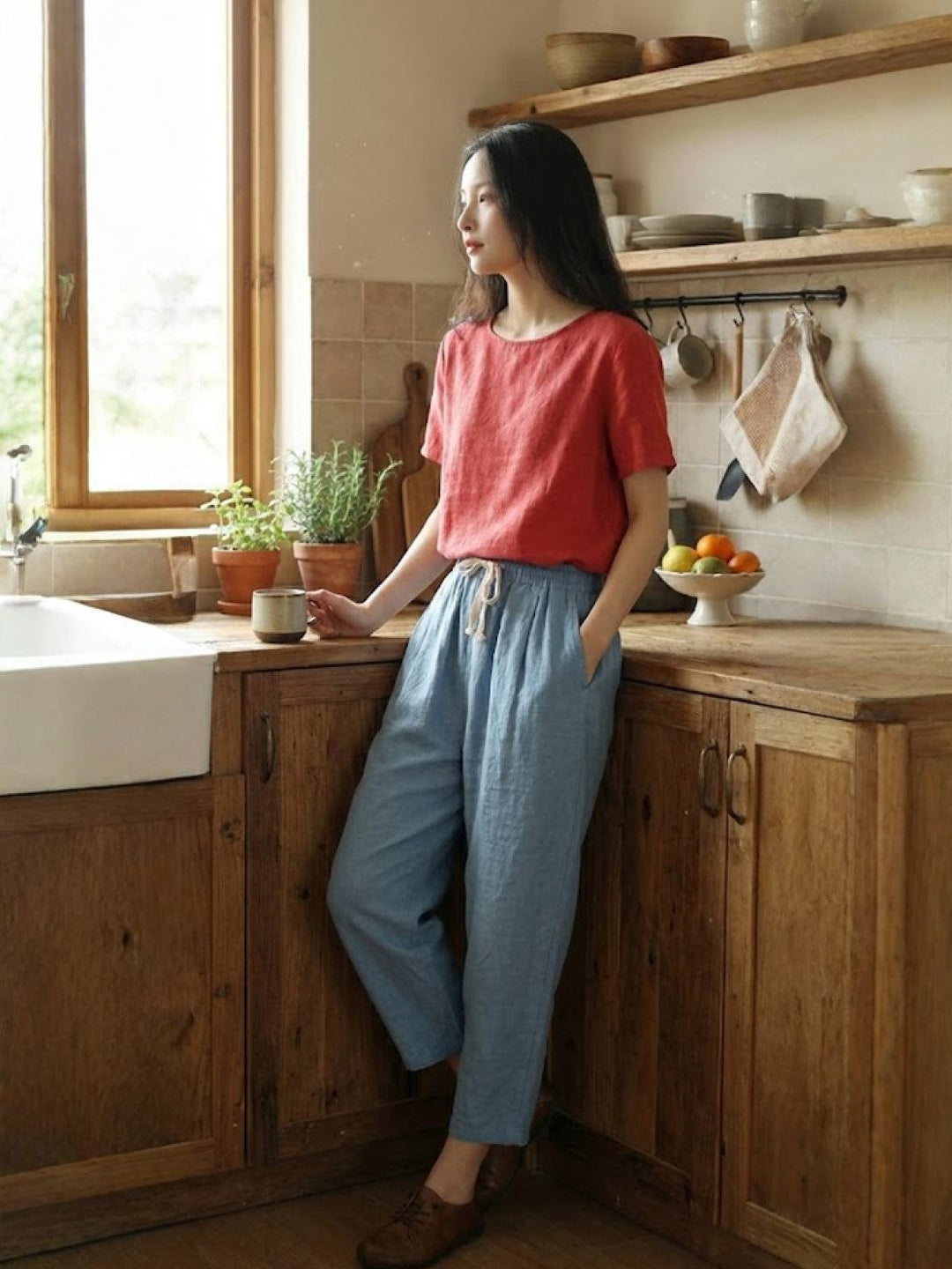 Women's Pants | Drawstring Slim Fit