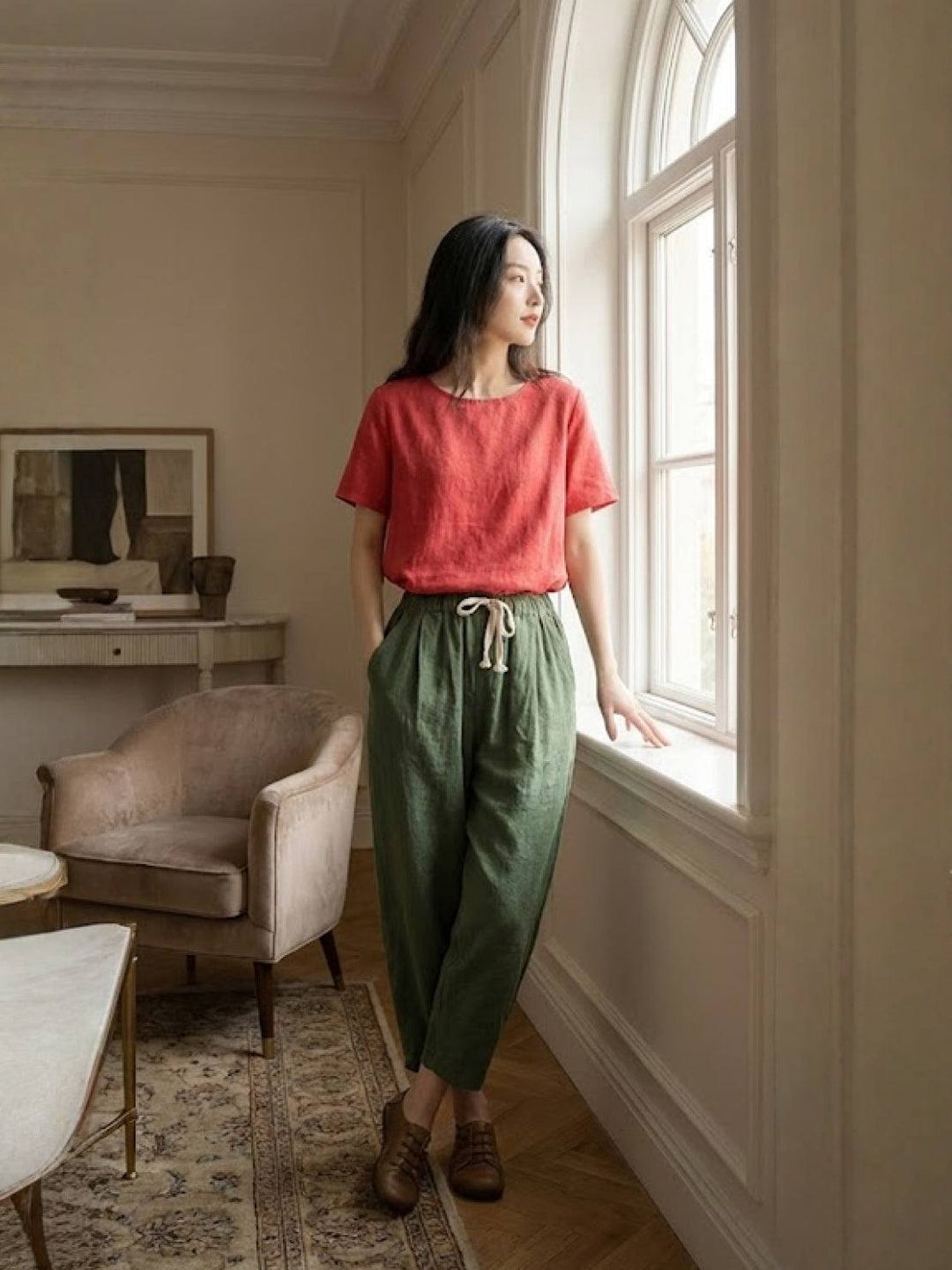 Women's Pants | Drawstring Slim Fit