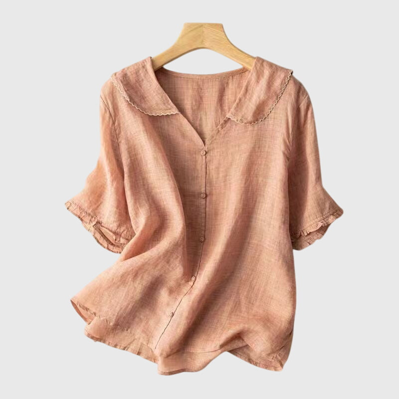 Women's Blouse | Short Sleeve Rounded