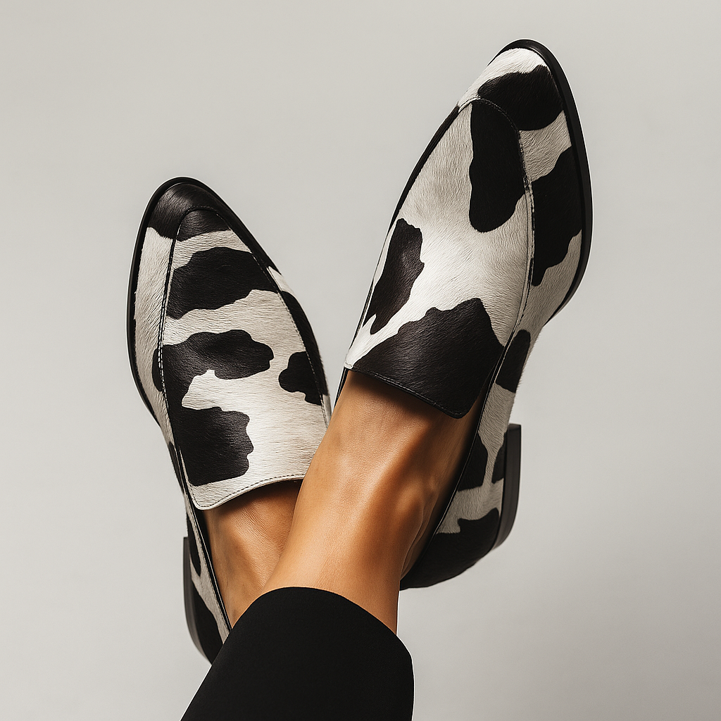 Loafers for Women | Patterned Print Upper