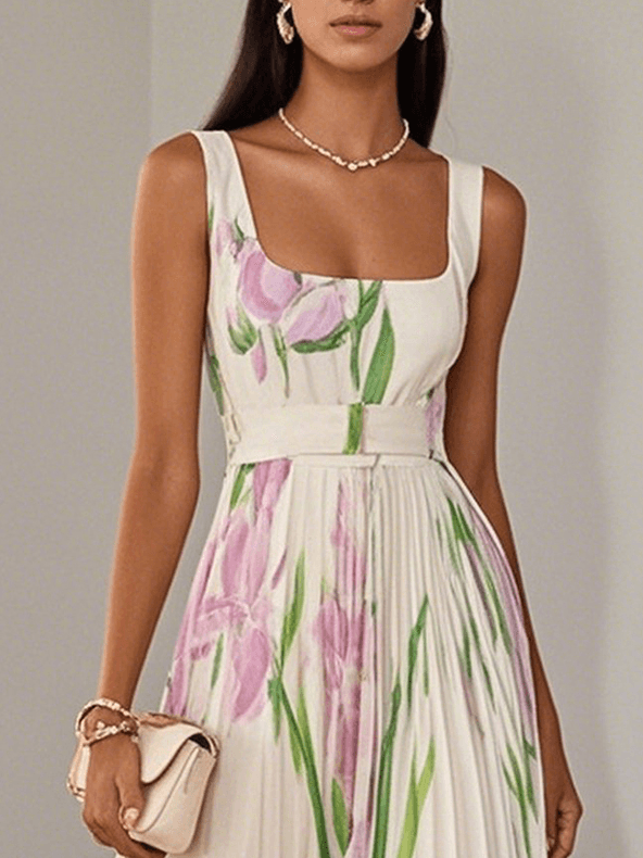 Women's Boho Maxi Dress | Floral A-Line