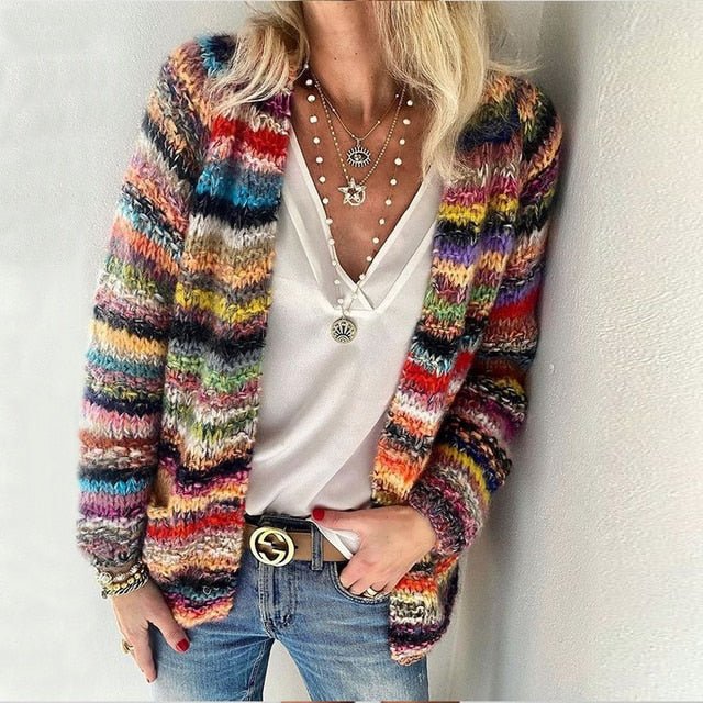 Women’s Cardigan | Multicolor Knit
