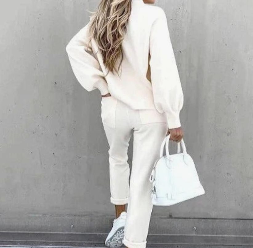 Candace | Women's Cozy Two-Piece Tracksuit Outfit Relaxed Drawstring Jogger Set