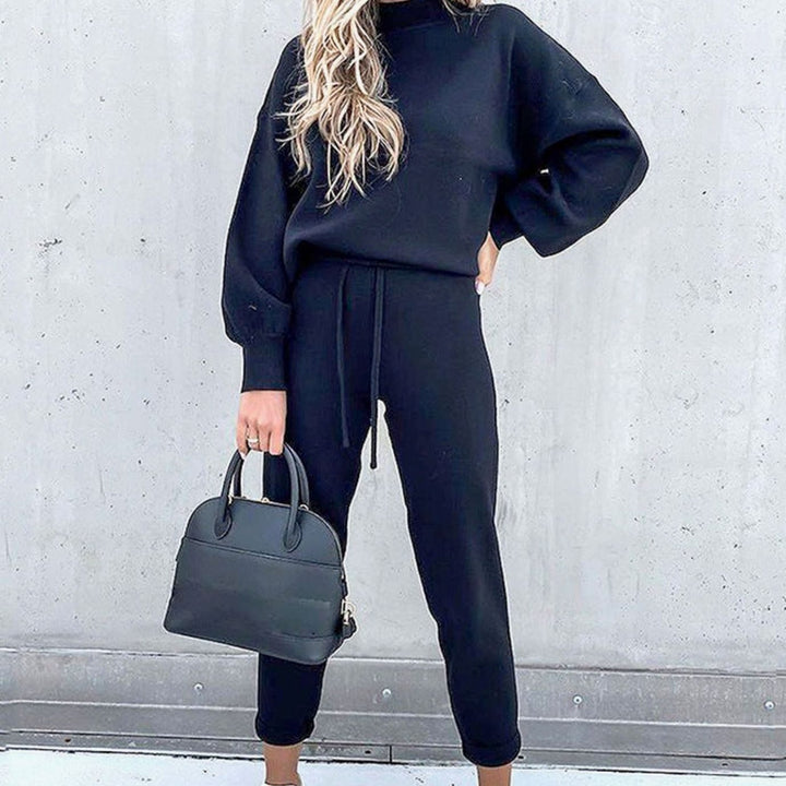 Candace | Women's Cozy Two-Piece Tracksuit Outfit Relaxed Drawstring Jogger Set