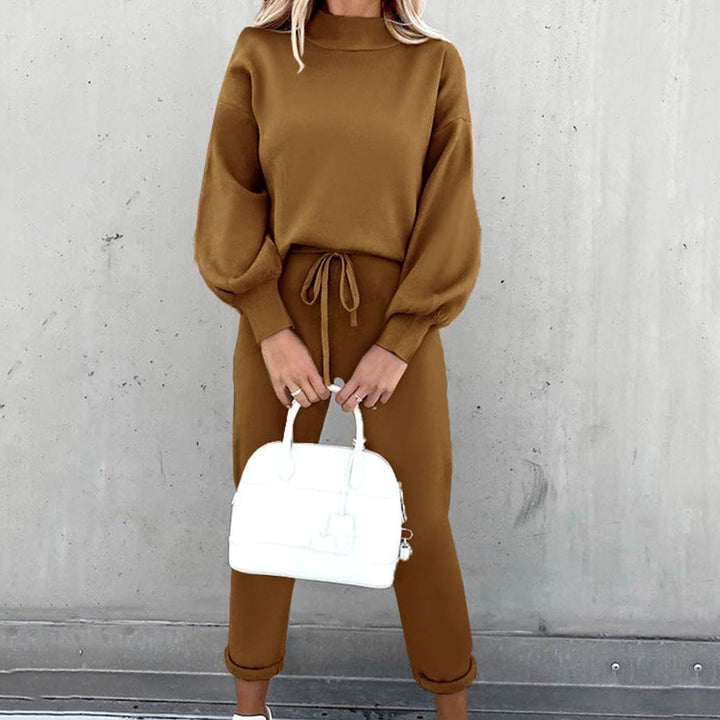 Candace | Women's Cozy Two-Piece Tracksuit Outfit Relaxed Drawstring Jogger Set