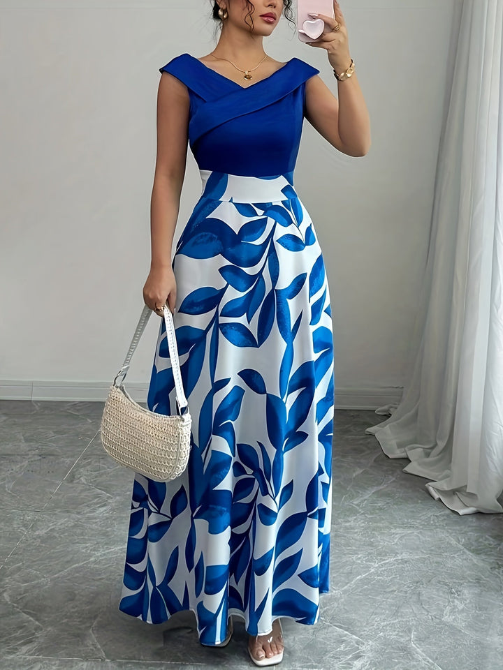 Women's Wedding Guest Maxi Dress | A-Line V-Neck