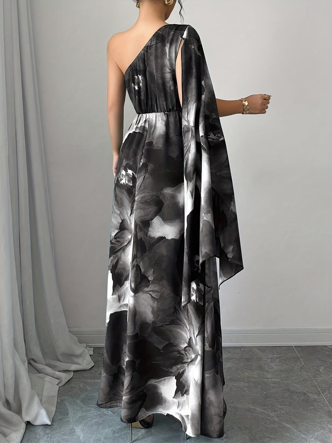 Women's Wedding Guest Maxi Dress | One-Shoulder