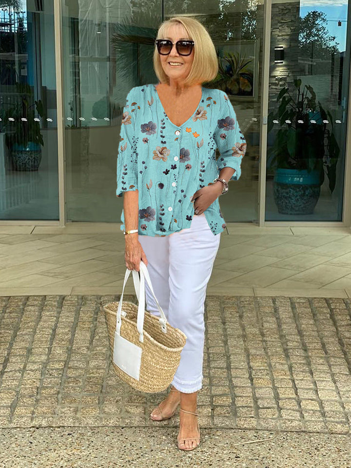 Women's Blouse | Three-Quarter Sleeve