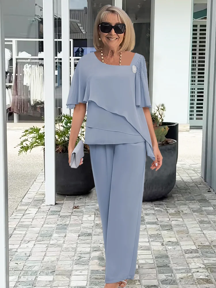 Women's 2 Piece Set | Square Neck Wedding