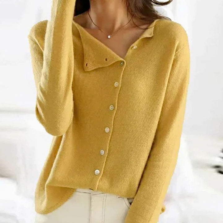 Christina | Women's Relaxed Fit Button Front Cardigan Knit Sweater