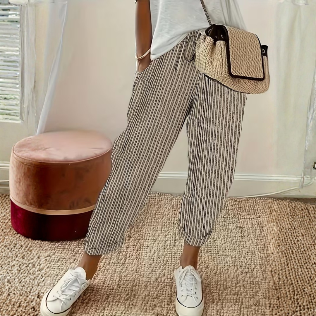 Women's Pants | Wide-Leg Striped
