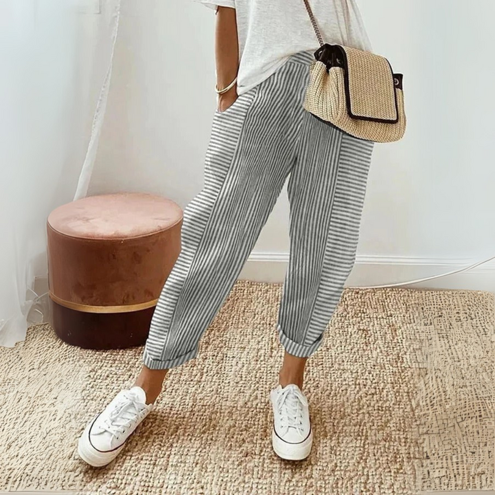 Women's Pants | Wide-Leg Striped