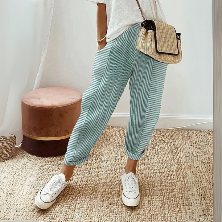 Women's Pants | Wide-Leg Striped