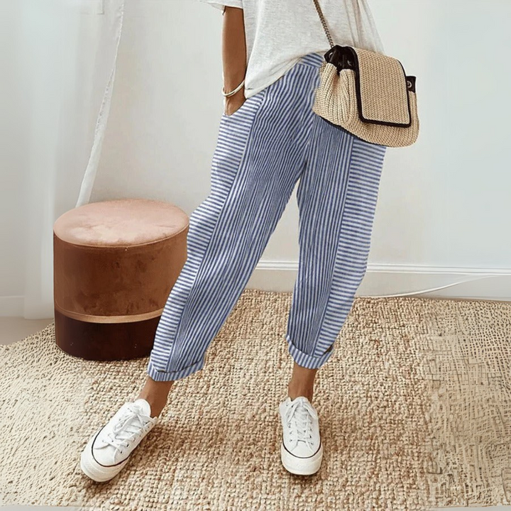 Women's Pants | Wide-Leg Striped