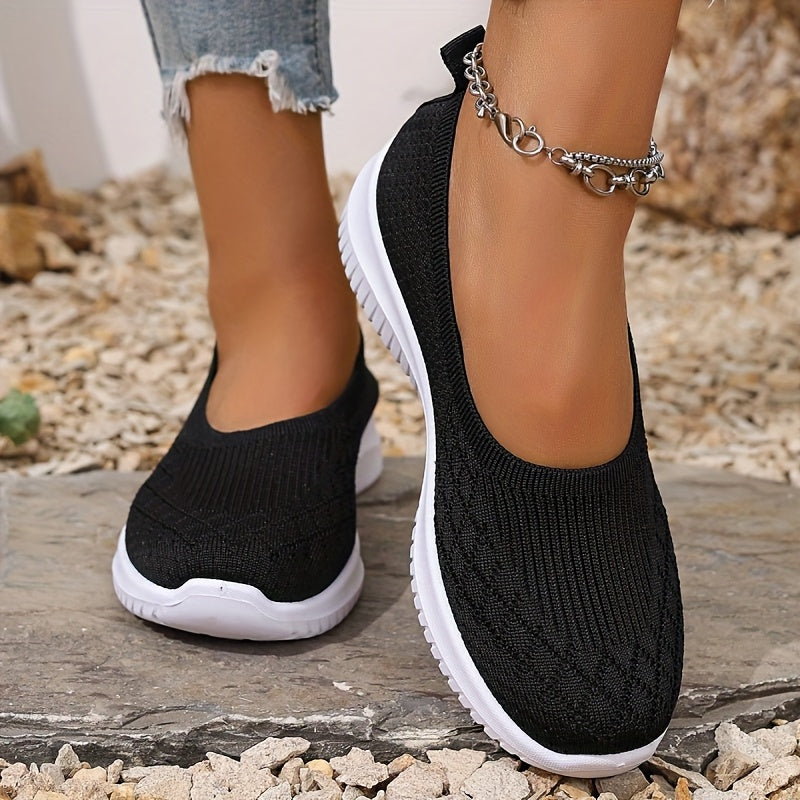 Slip on Shoes for Women | Knit Upper Closed Toe