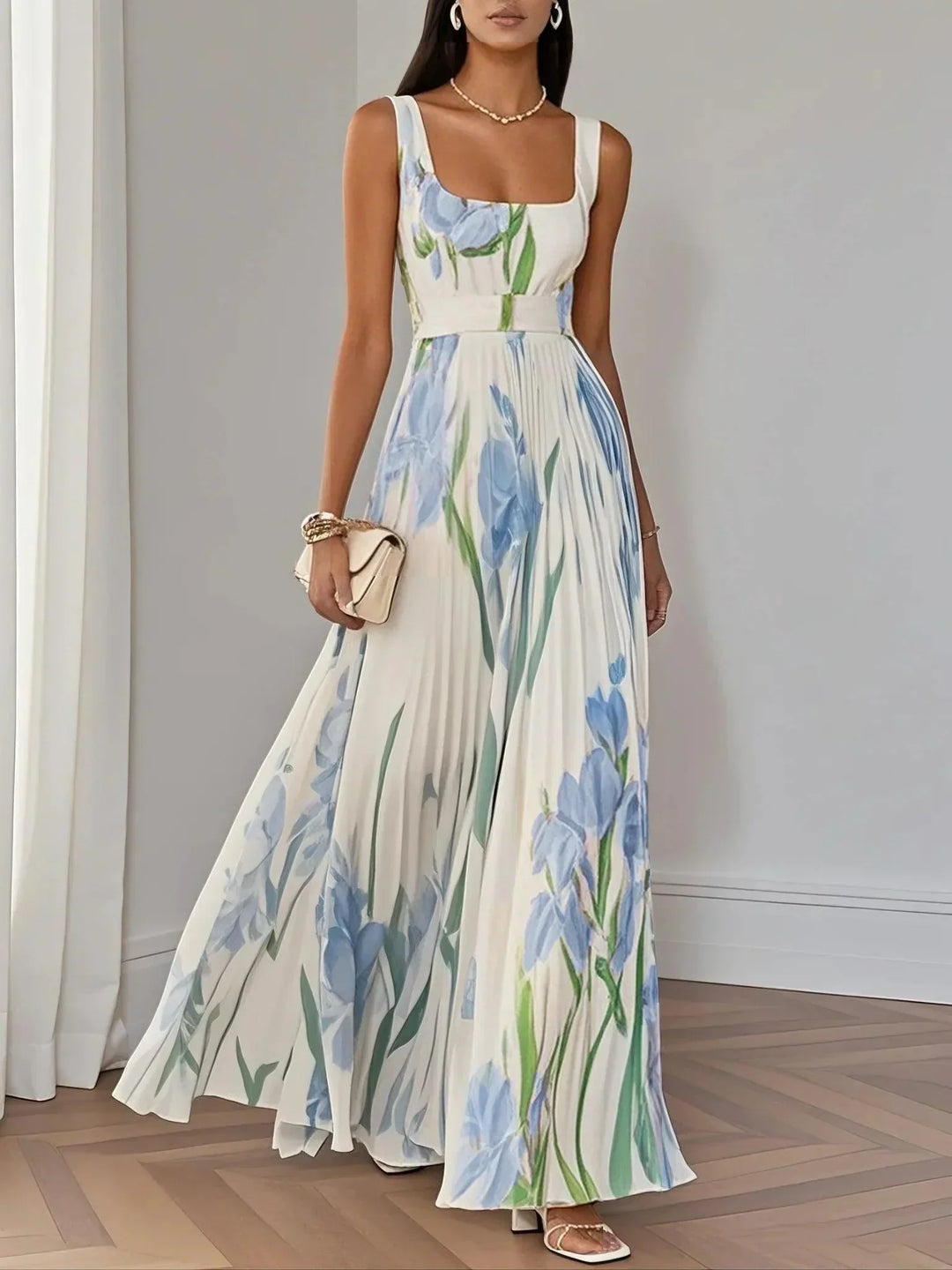 Women's Boho Maxi Dress | Floral A-Line