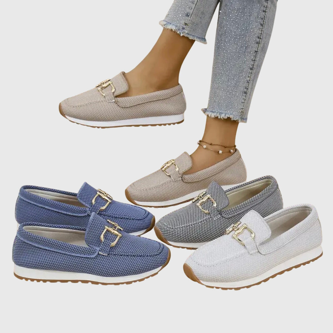 Loafers For Women | Decorative Hardware Closed Toe