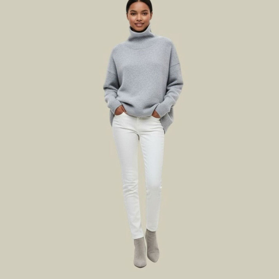 Daisy | Women's Oversized Loose Fit Turtlenecks Cozy Knit Sweater