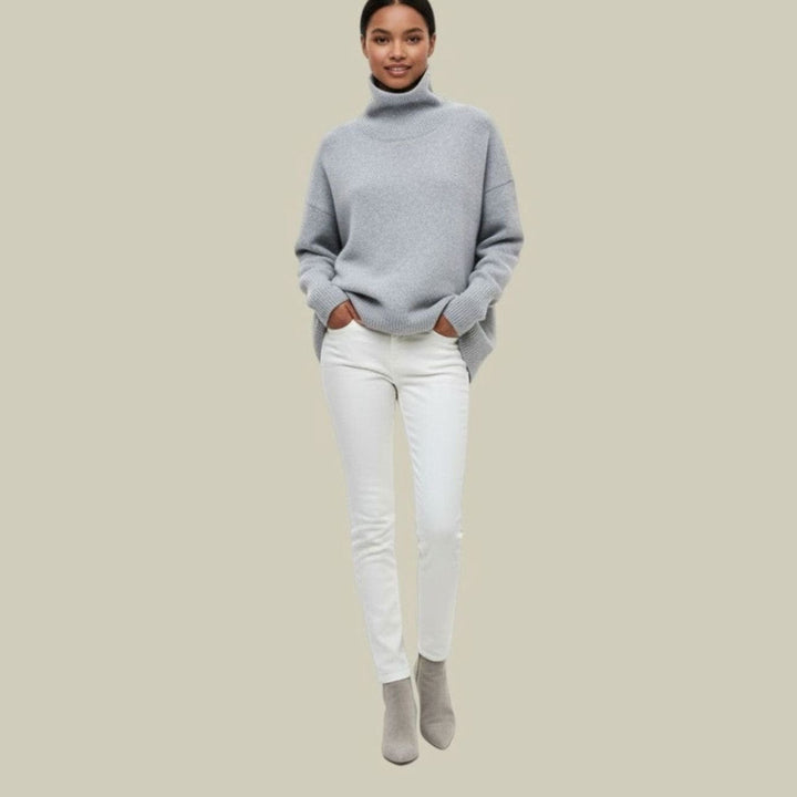 Daisy | Women's Oversized Loose Fit Turtlenecks Cozy Knit Sweater