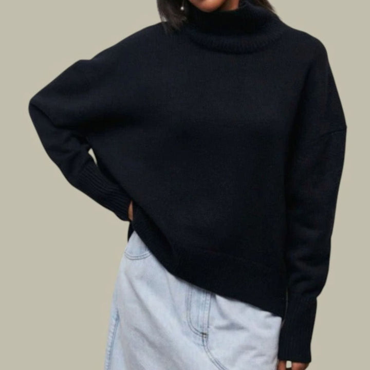 Daisy | Women's Oversized Loose Fit Turtlenecks Cozy Knit Sweater