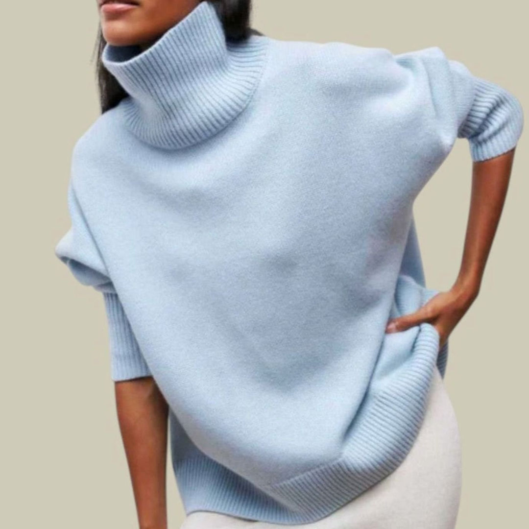 Daisy | Women's Oversized Loose Fit Turtlenecks Cozy Knit Sweater