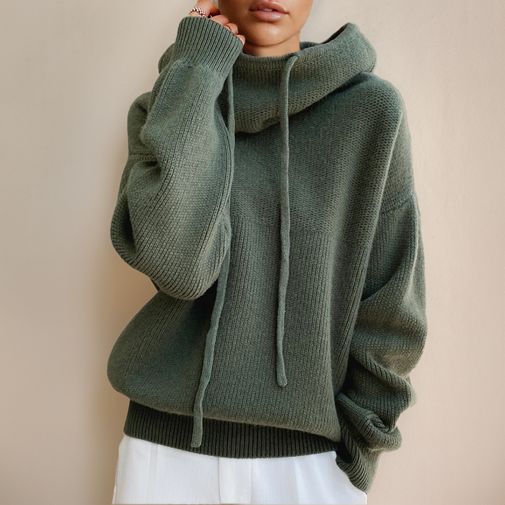 Women's Sweater | Relaxed Hooded Neck