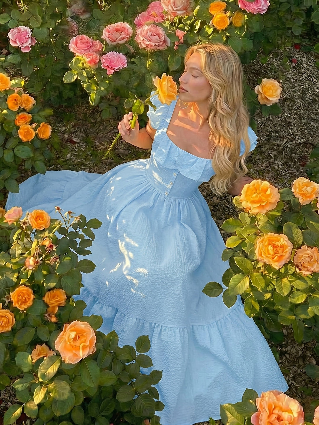 Women's Cocktail Maxi Dress | Off-Shoulder Ruffled