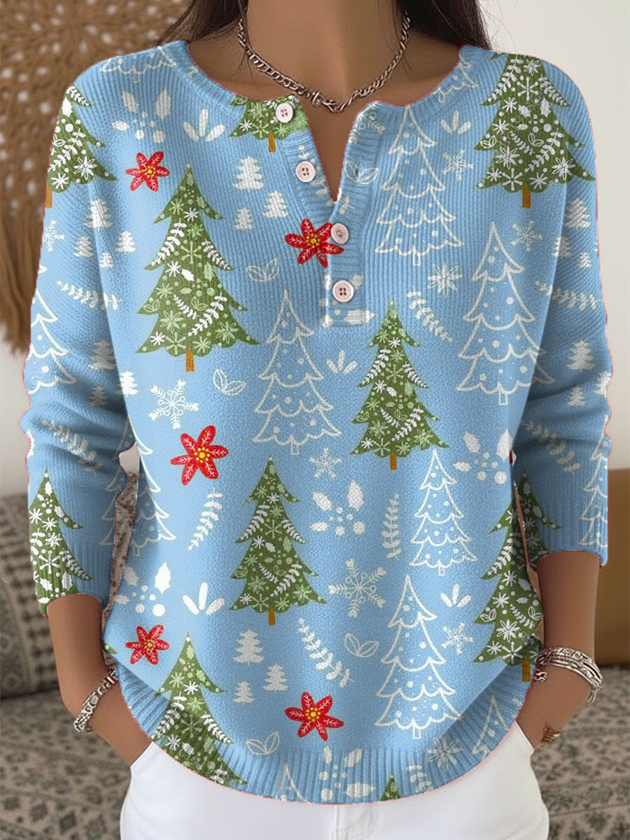 Women's Blouse | Holiday Print